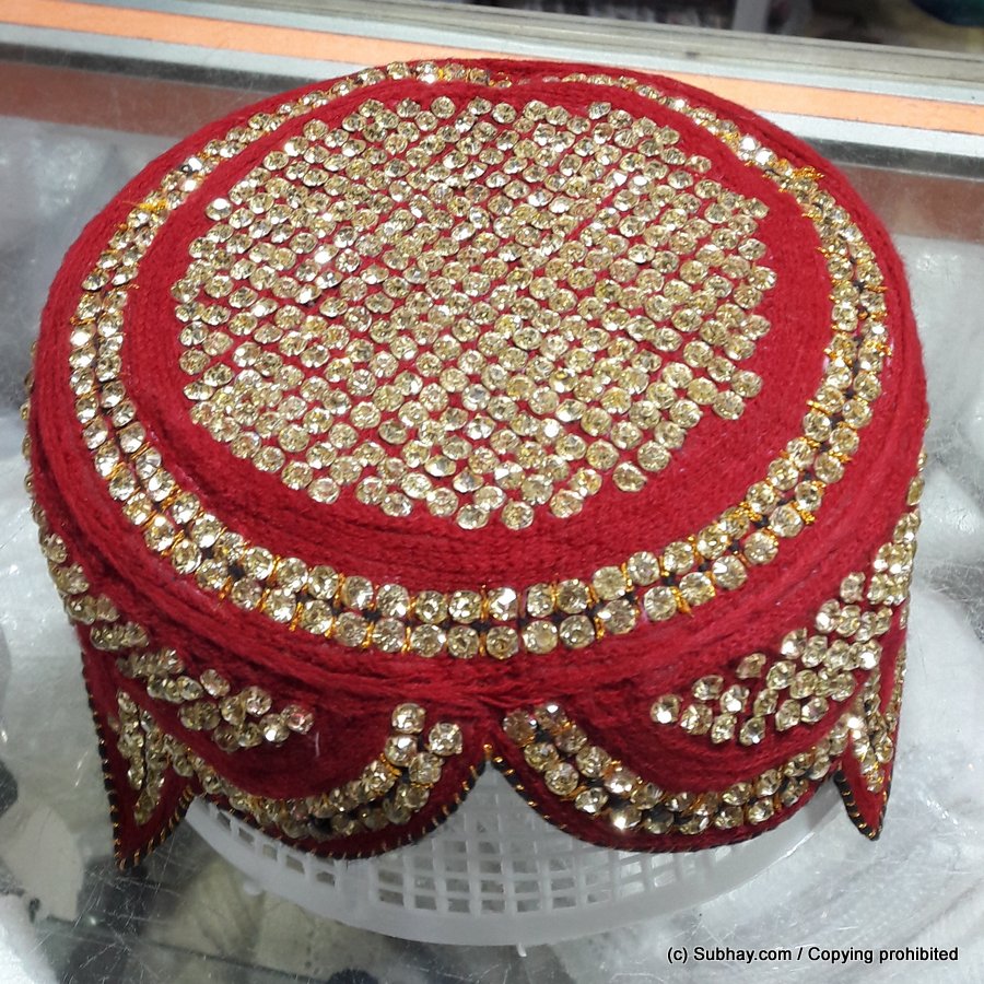 Sindhi Nagina / Zircon / Heera Sindhi Cap / Topi (Hand Made) MKC-508
